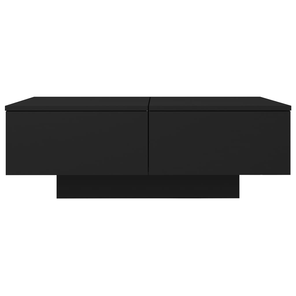 vidaXL Coffee Table | Black | Engineered wood | 90 x 60 x 31 cm | Coffee Table