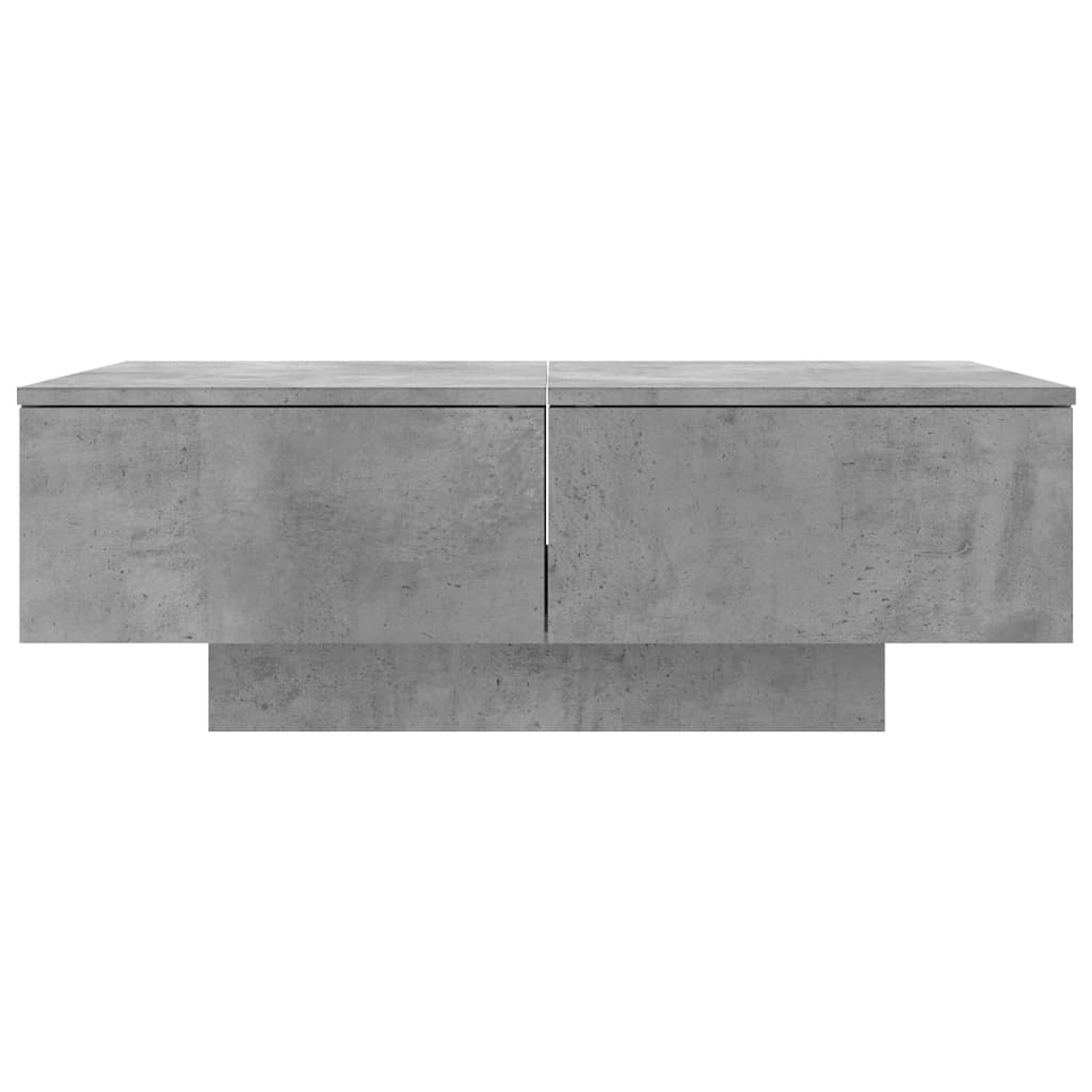 vidaXL Coffee Table | Concrete Grey | Engineered Wood | 90 x 60 x 31 cm