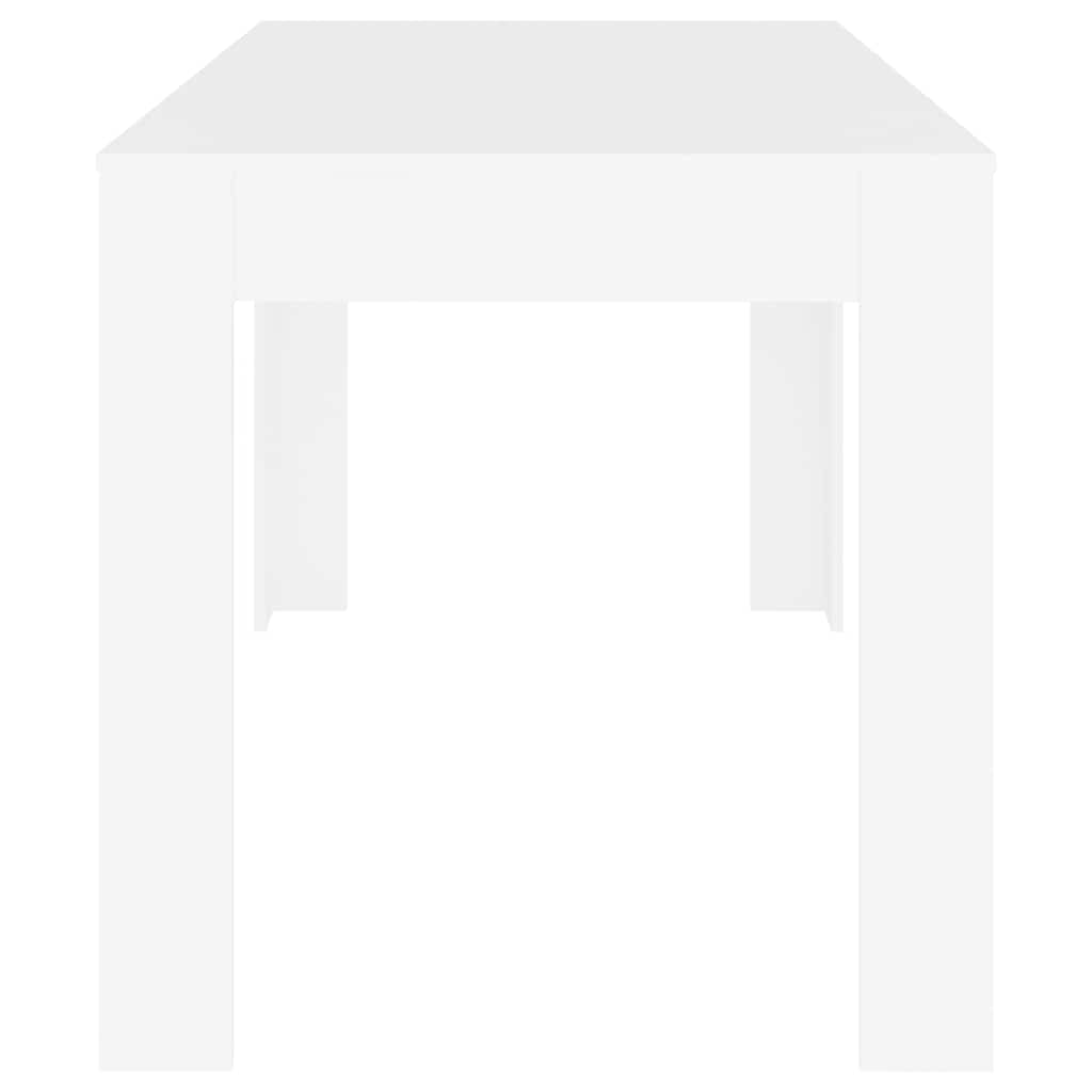 vidaXL Dining Table White 140x74.5x76 cm Engineered Wood