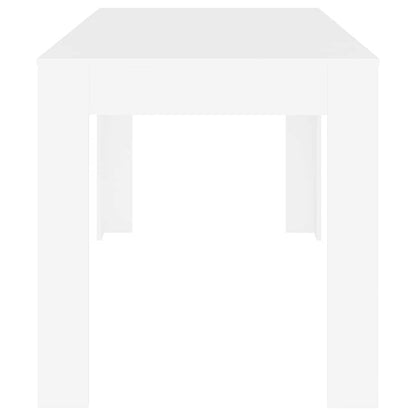 vidaXL Dining Table White 140x74.5x76 cm Engineered Wood