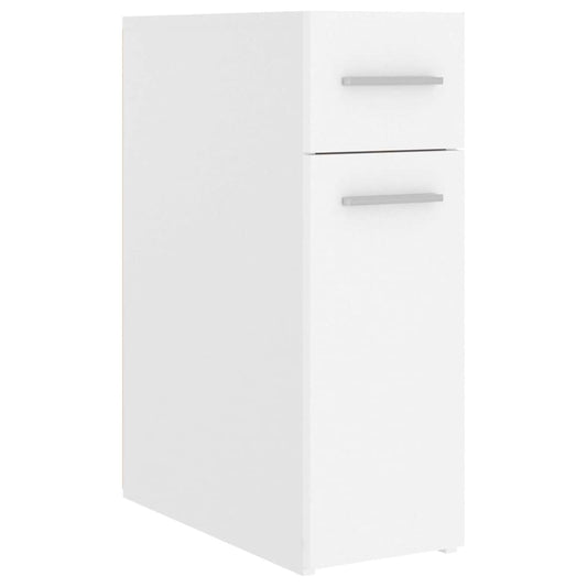 804211 vidaXL Apothecary Cabinet White 20x45,5x60 cm Engineered Wood
