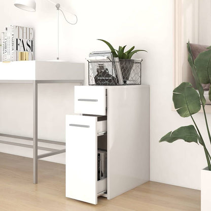 804211 vidaXL Apothecary Cabinet White 20x45,5x60 cm Engineered Wood