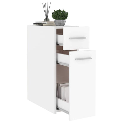 804211 vidaXL Apothecary Cabinet White 20x45,5x60 cm Engineered Wood