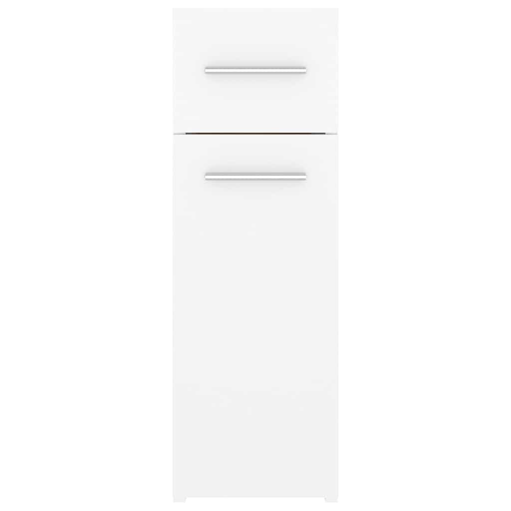804211 vidaXL Apothecary Cabinet White 20x45,5x60 cm Engineered Wood
