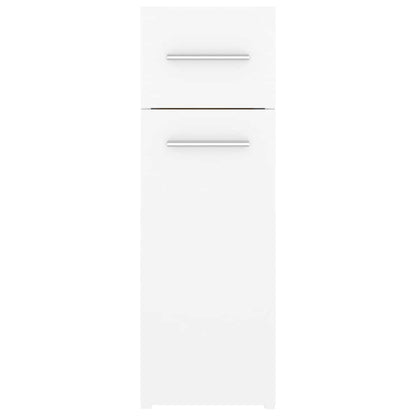 804211 vidaXL Apothecary Cabinet White 20x45,5x60 cm Engineered Wood