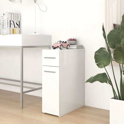 804211 vidaXL Apothecary Cabinet White 20x45,5x60 cm Engineered Wood