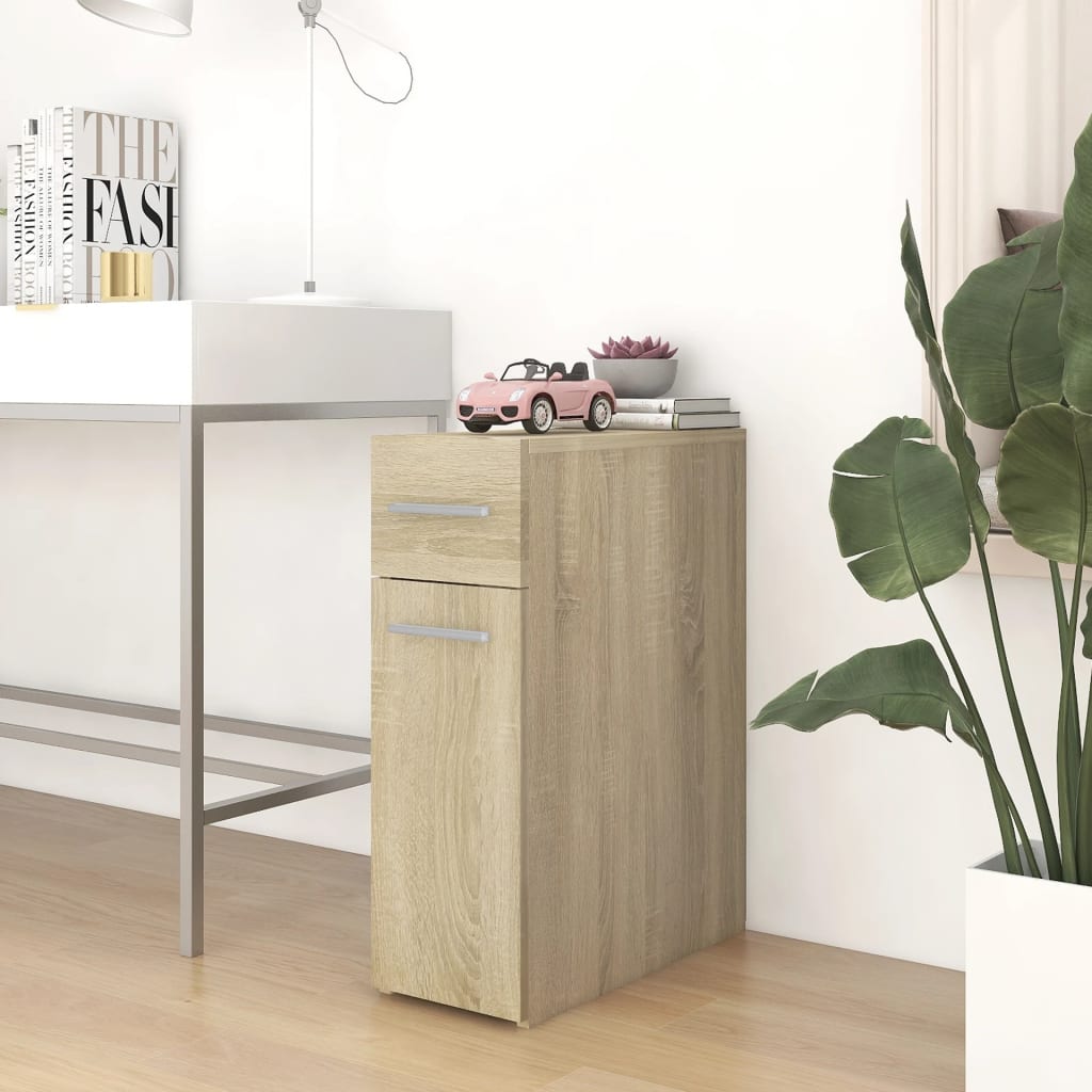 vidaXL Apothecary Cabinet | Sonoma oak | Engineered wood | Compact