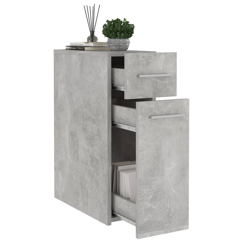 vidaXL Apothecary Cabinet | Concrete grey | Engineered wood | Compact