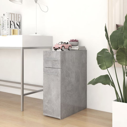 vidaXL Apothecary Cabinet | Concrete grey | Engineered wood | Compact