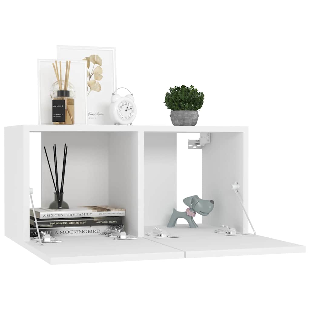 vidaXL TV Cabinet | White | Engineered wood | 60x30x30 cm | TV Cabinet