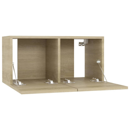 vidaXL Hanging TV Cabinets 2 pcs Sonoma Oak 60x30x30 cm