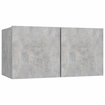 vidaXL Hanging TV Cabinets 3 pcs Concrete Grey 60x30x30 cm