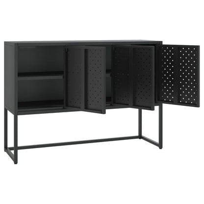 vidaXL Sideboard Black 105x35x75 cm Steel