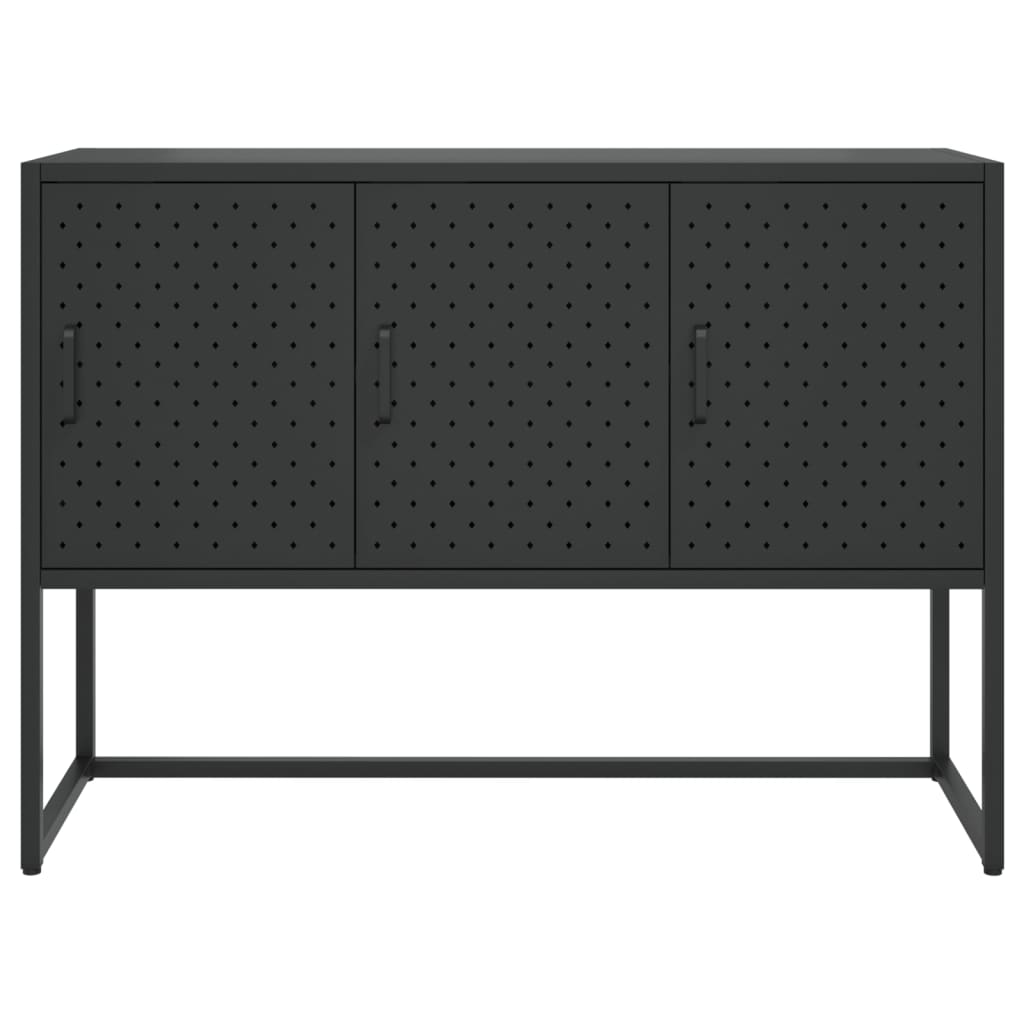 vidaXL Sideboard Black 105x35x75 cm Steel