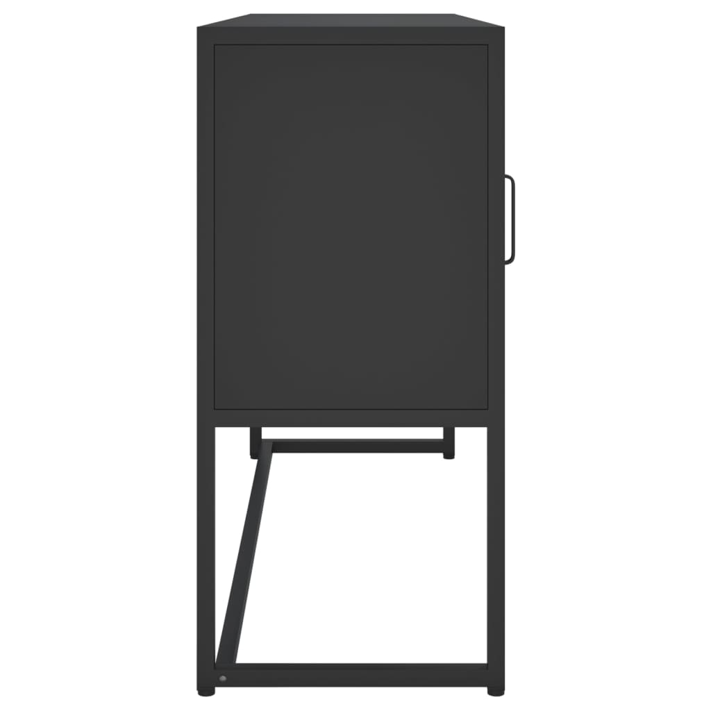 vidaXL Sideboard Black 105x35x75 cm Steel