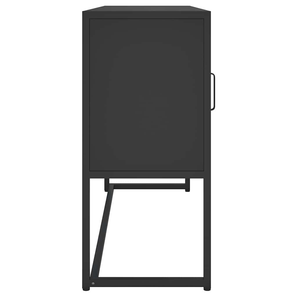 335868 vidaXL Sideboard Black 105x35x75 cm Steel