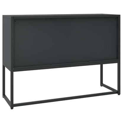335868 vidaXL Sideboard Black 105x35x75 cm Steel