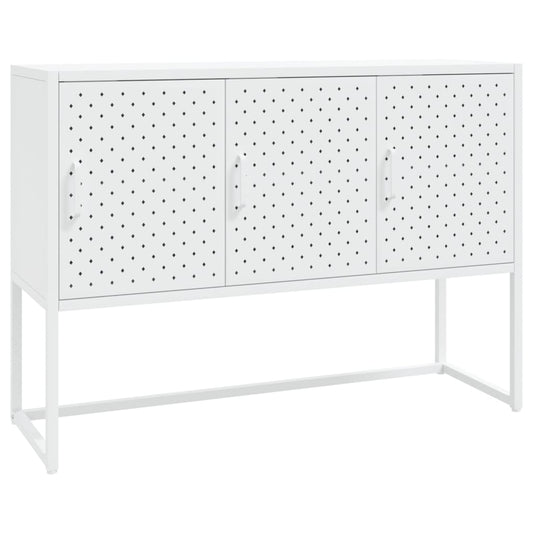 vidaXL Sideboard White 105x35x75 cm Steel