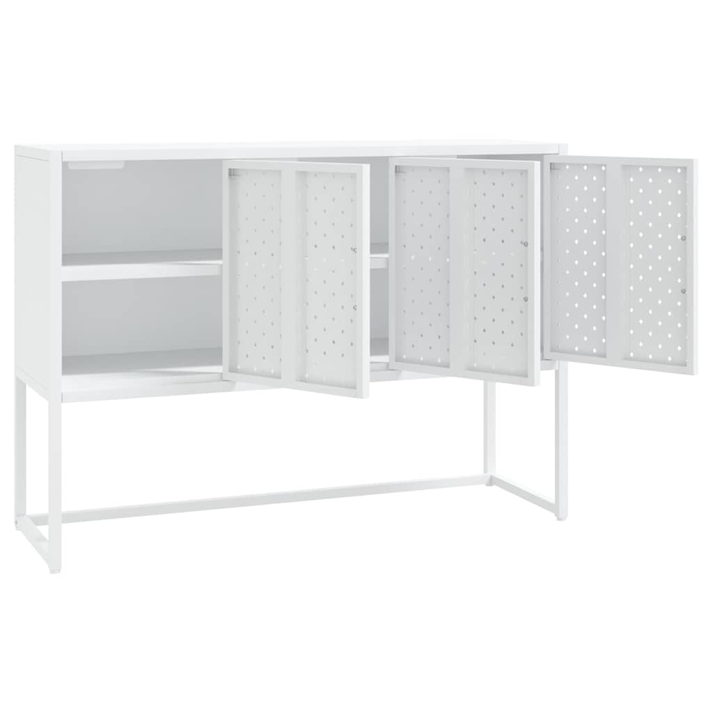 335869 vidaXL Sideboard White 105x35x75 cm Steel