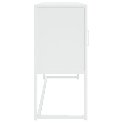 vidaXL Sideboard White 105x35x75 cm Steel