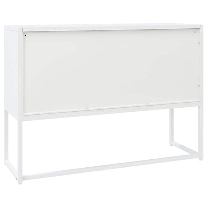 335869 vidaXL Sideboard White 105x35x75 cm Steel
