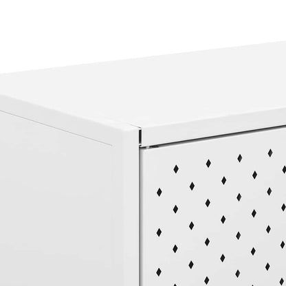 335869 vidaXL Sideboard White 105x35x75 cm Steel