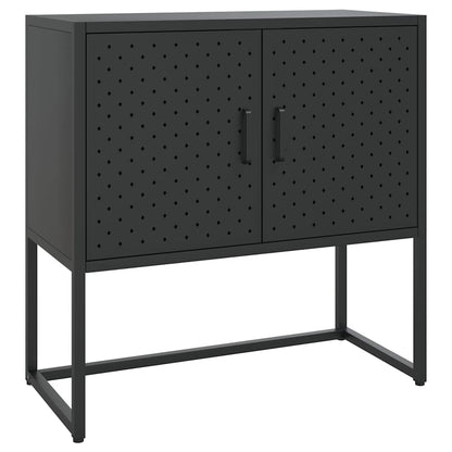 335871 vidaXL Sideboard Black 75x35x75 cm Steel