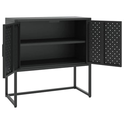 335871 vidaXL Sideboard Black 75x35x75 cm Steel