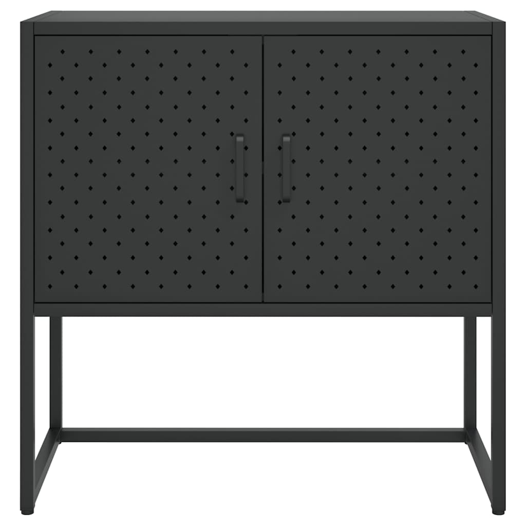 335871 vidaXL Sideboard Black 75x35x75 cm Steel