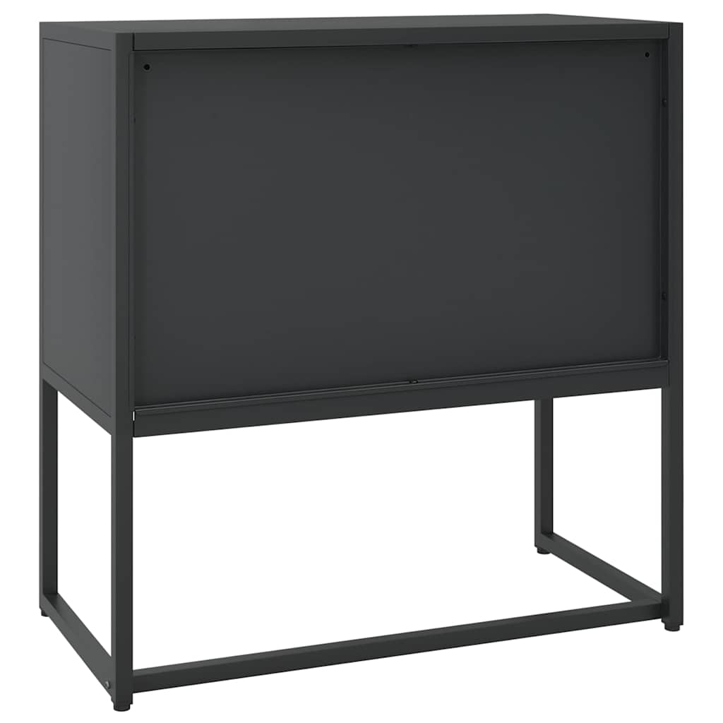 335871 vidaXL Sideboard Black 75x35x75 cm Steel