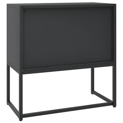 335871 vidaXL Sideboard Black 75x35x75 cm Steel