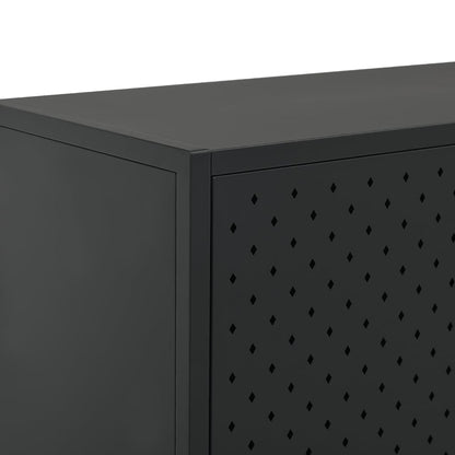 335871 vidaXL Sideboard Black 75x35x75 cm Steel