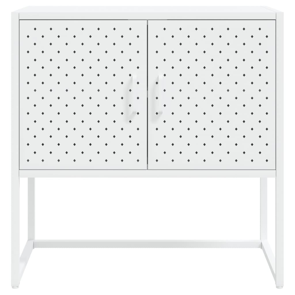 vidaXL Sideboard White 75x35x75 cm Steel