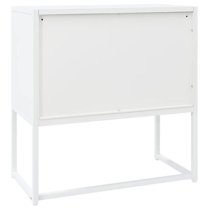 vidaXL Sideboard White 75x35x75 cm Steel