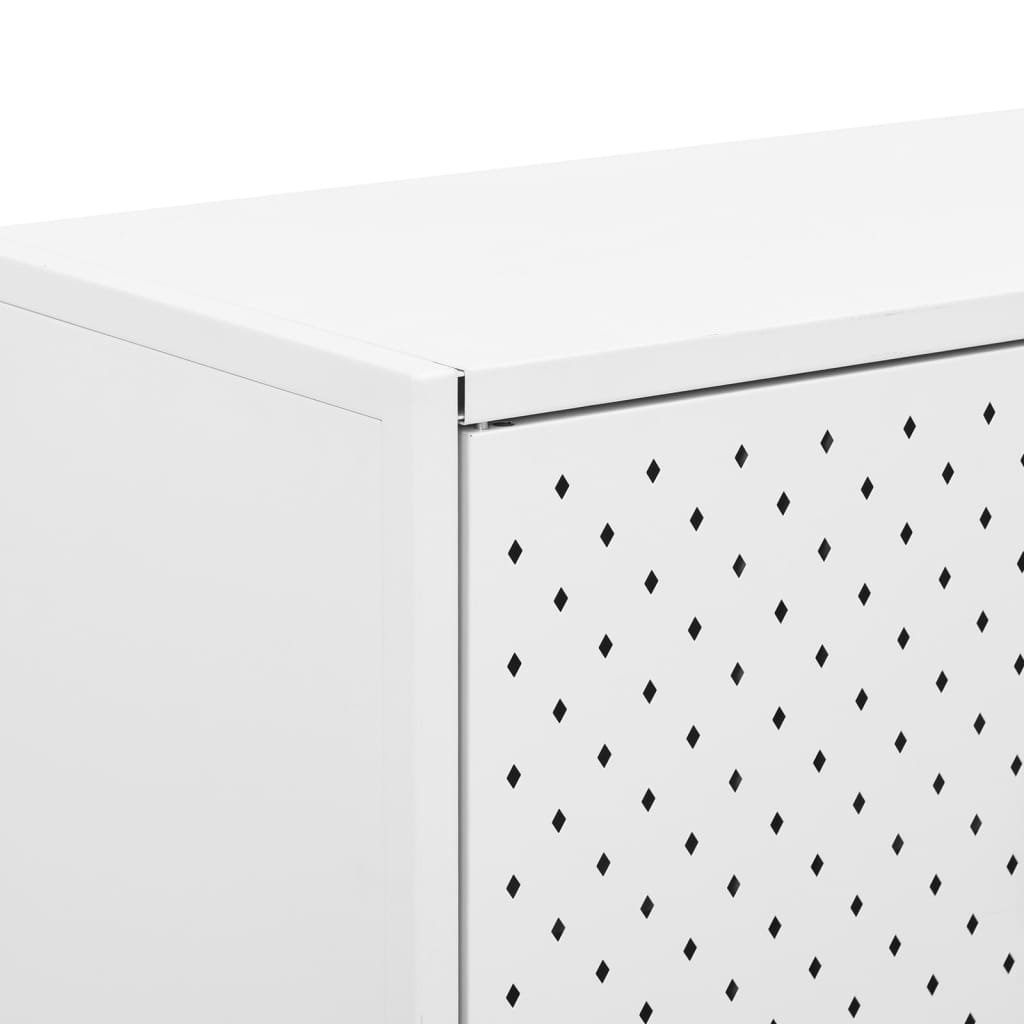 vidaXL Sideboard White 75x35x75 cm Steel