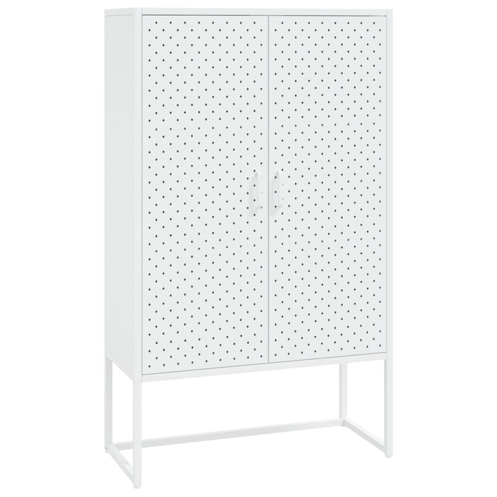 vidaXL Highboard White 80x35x135 cm Steel