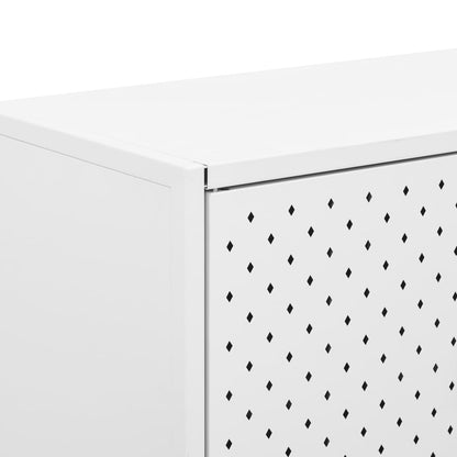 vidaXL Highboard White 80x35x135 cm Steel