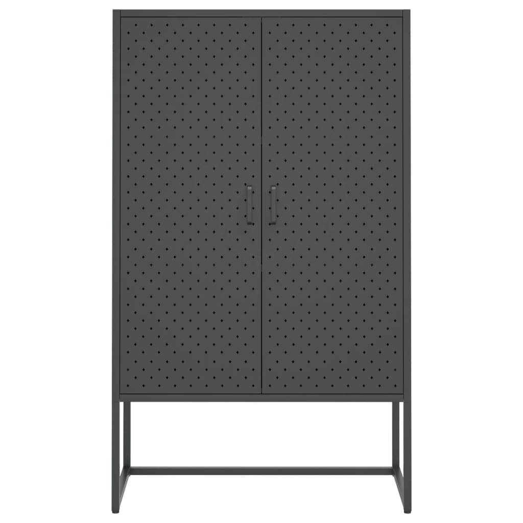 vidaXL Highboard Anthracite 80x35x135 cm Steel