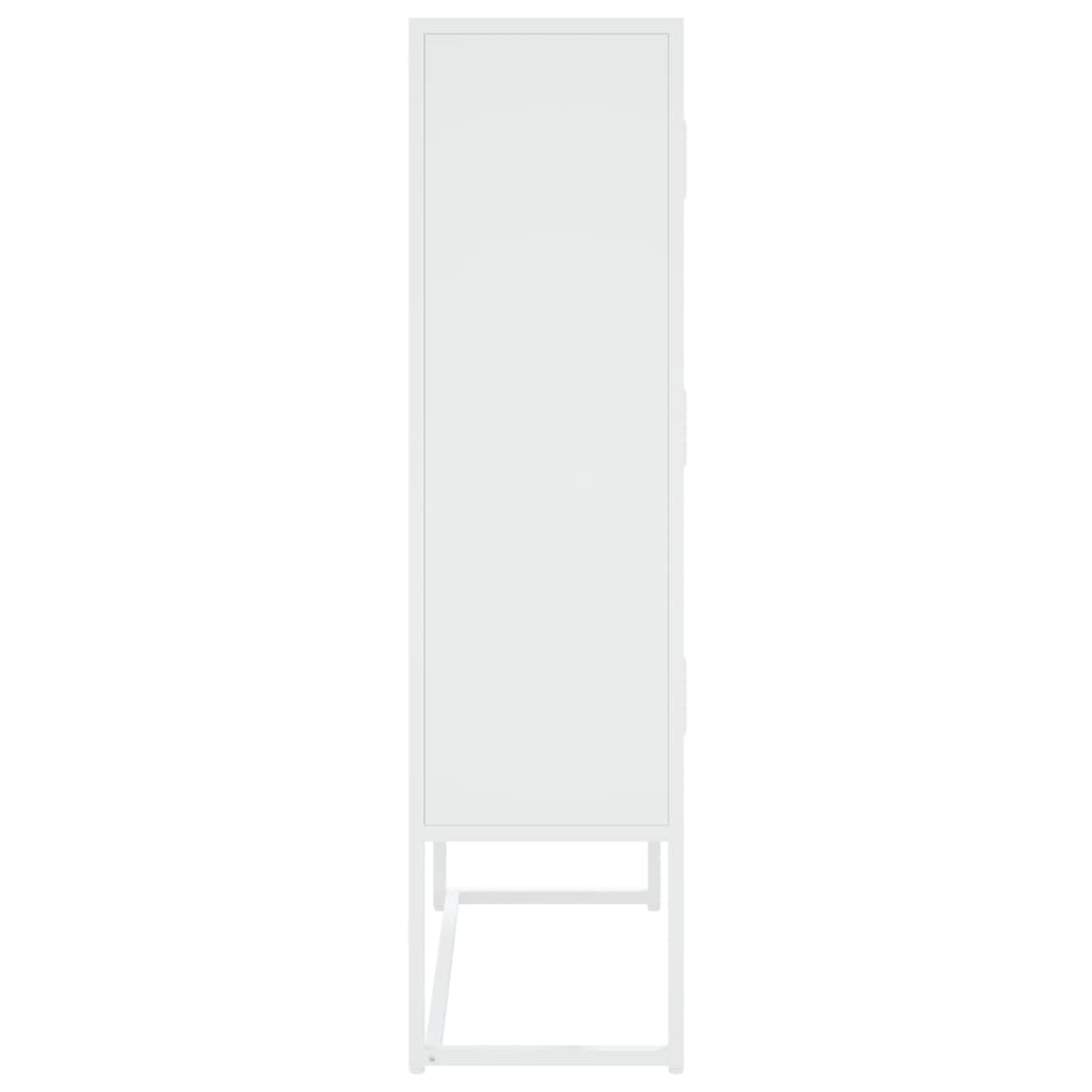 vidaXL Highboard White 80x35x135 cm Steel