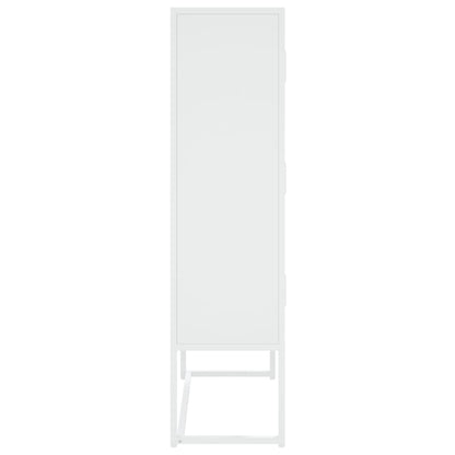 vidaXL Highboard White 80x35x135 cm Steel