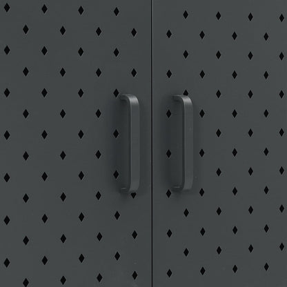 vidaXL Highboard Anthracite 80x35x135 cm Steel