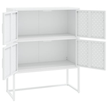 vidaXL Highboard White 80x35x100 cm Steel