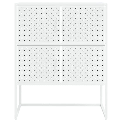 vidaXL Highboard White 80x35x100 cm Steel
