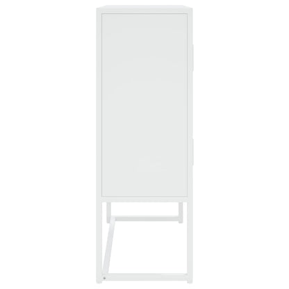 vidaXL Highboard White 80x35x100 cm Steel