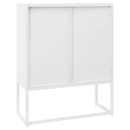 vidaXL Highboard White 80x35x100 cm Steel