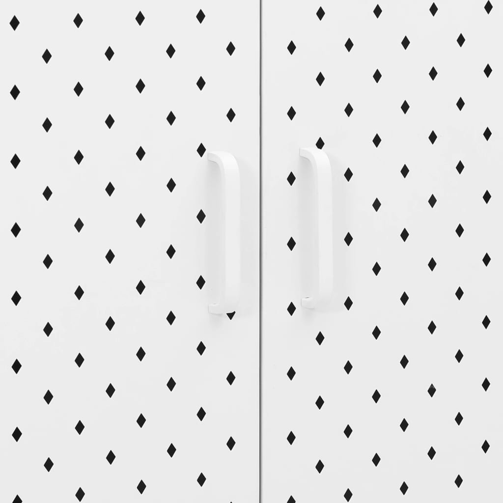 vidaXL Highboard White 80x35x100 cm Steel
