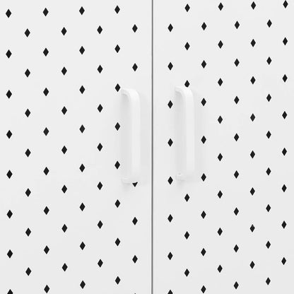vidaXL Highboard White 80x35x100 cm Steel