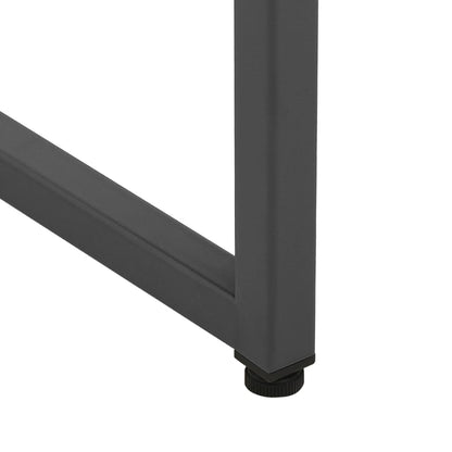 vidaXL Highboard Anthracite 80x35x135 cm Steel and Tempered Glass