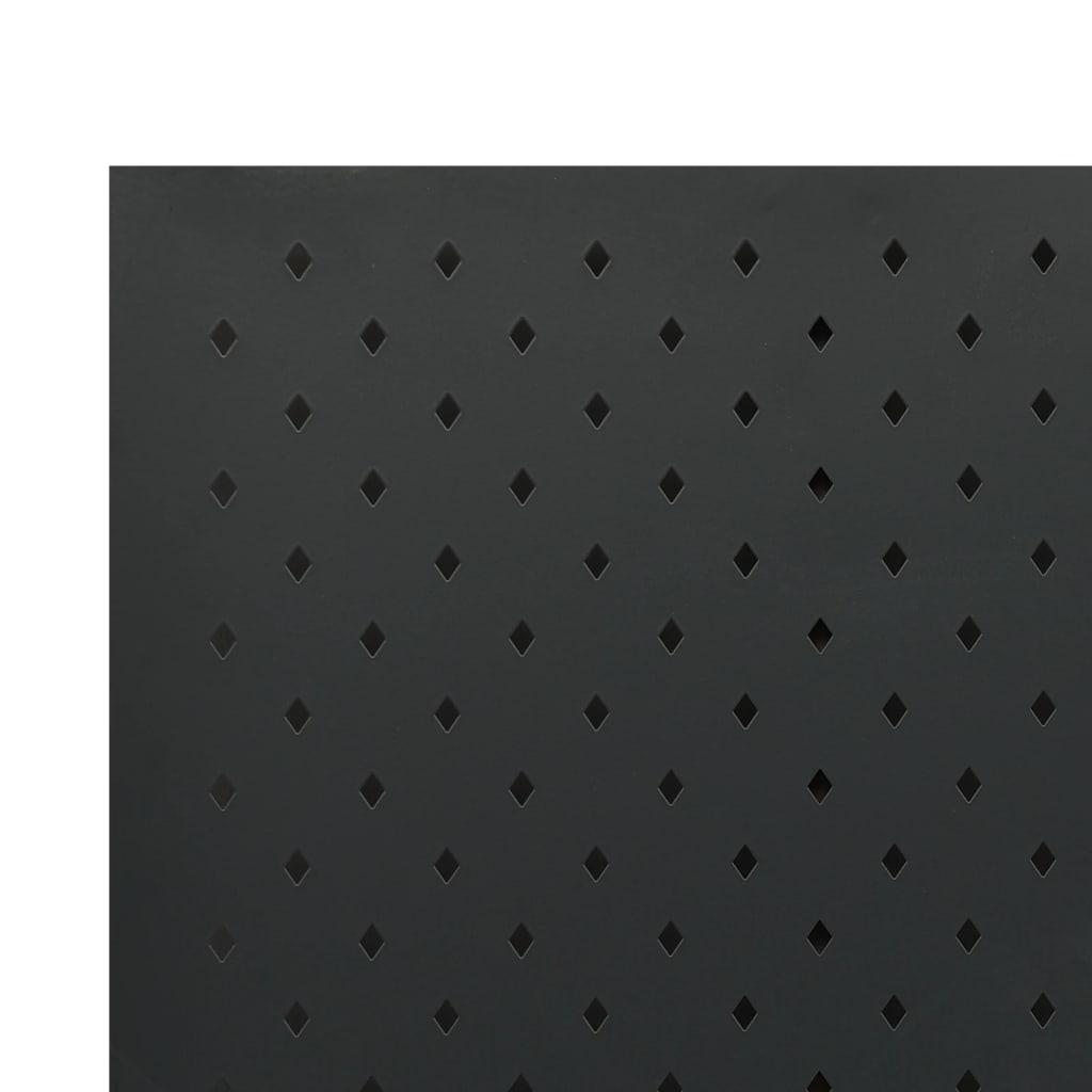 vidaXL 4-Panel Room Divider Black 160x180 cm Steel