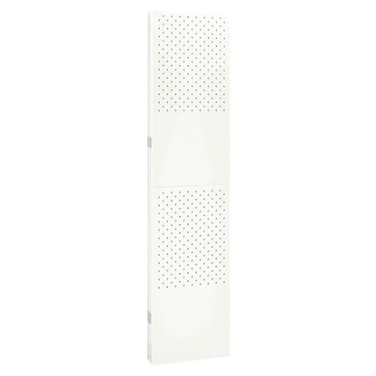 vidaXL 4-Panel Room Divider White 160x180 cm Steel